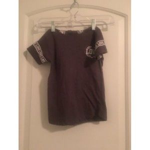 On Fire Girls LOVE Shirt Size 6 Gray White
